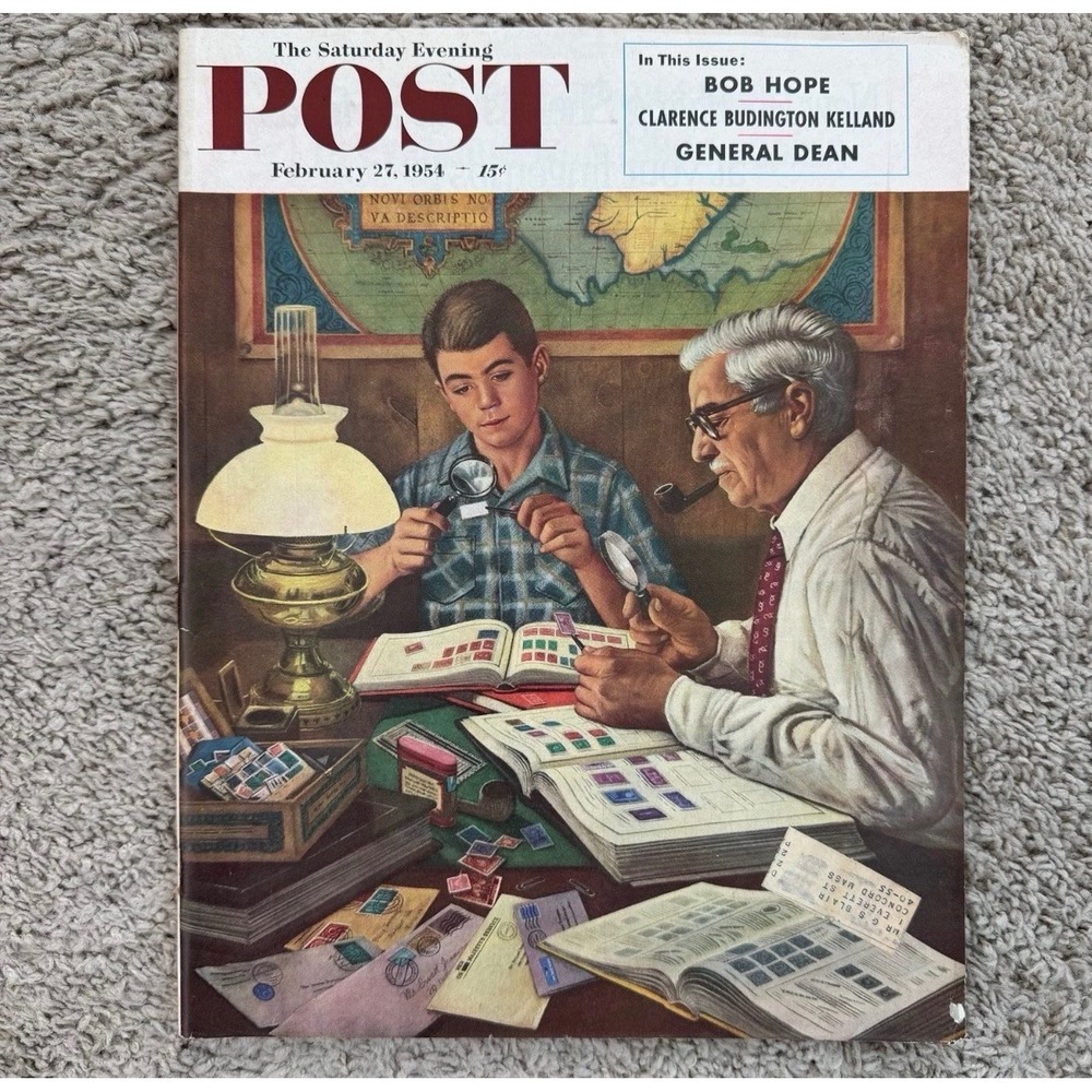The Saturday Evening Post February 27‎ 1954 Bob Hope General Dean Willys Jeep Ad